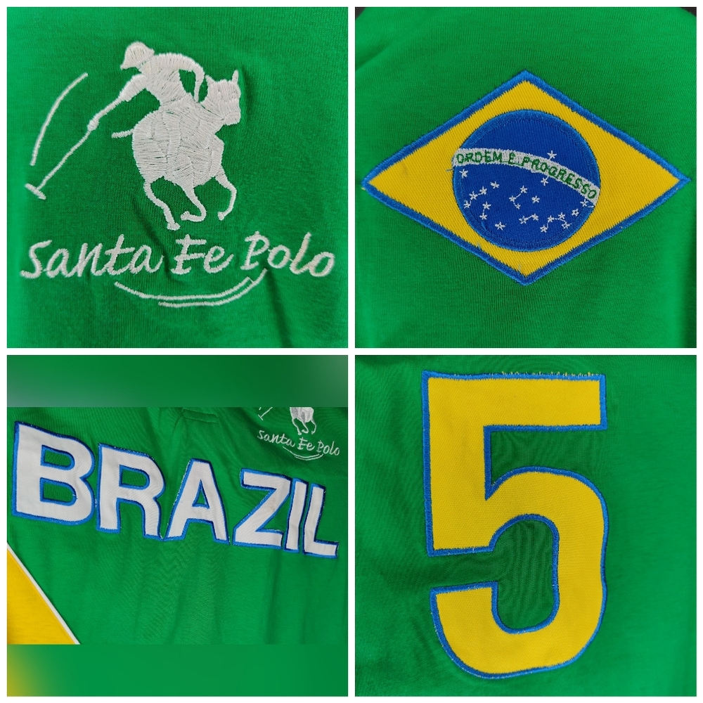 SANTA FE POLO Green Short Sleeve Brazil Polo - Picture 8 of 10